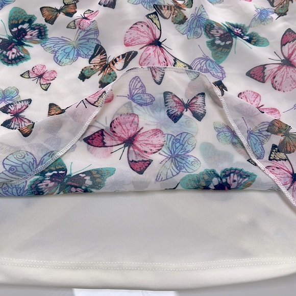 Arizona Jean Co Cold Shoulder Butterfly Blouse Boho, size M (10-12) NWOT - Picture 4 of 7